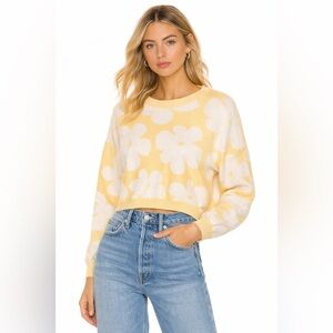 🌺Luna Ivy Yellow & White Daisy Sweater